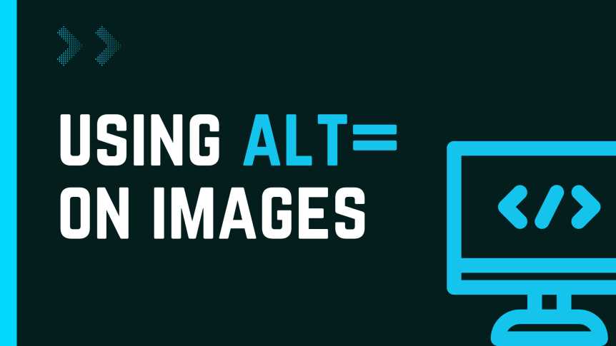 Why do you need to set an alt attribute on an image tag?